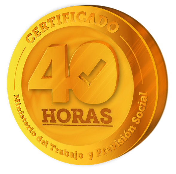 Logo sello 40 horas